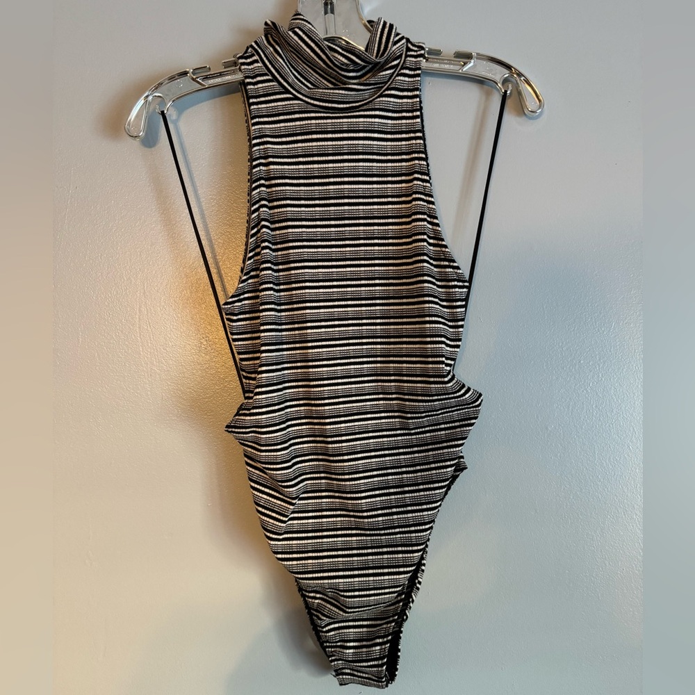 Free People NWT Body Suit Open Back